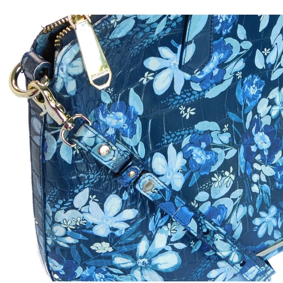 Brahmin Duxbury Satchel in Navy Madeleine - Picture 6 of 12